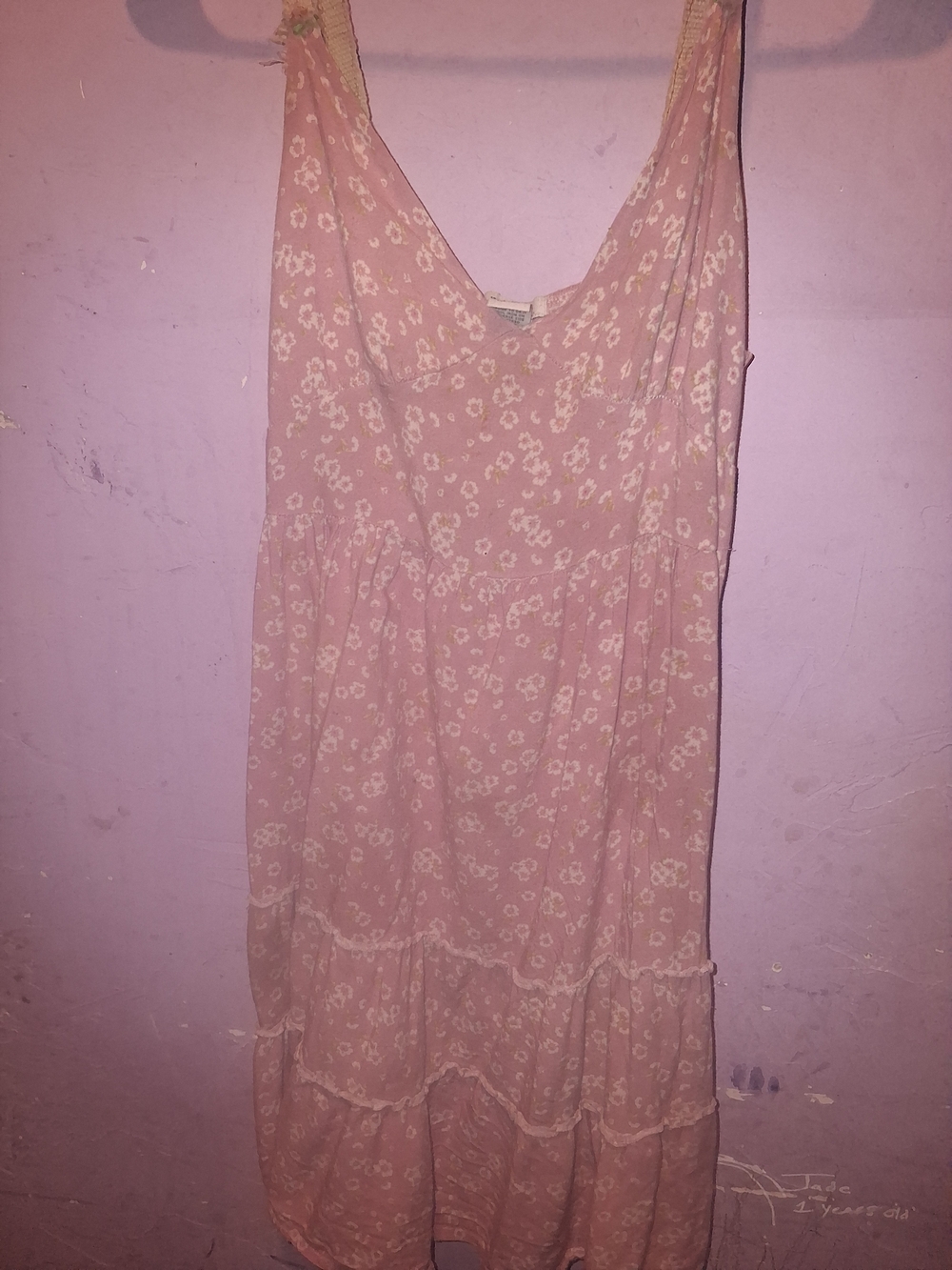 Women’s Pink Floral Sleeveless Sundress